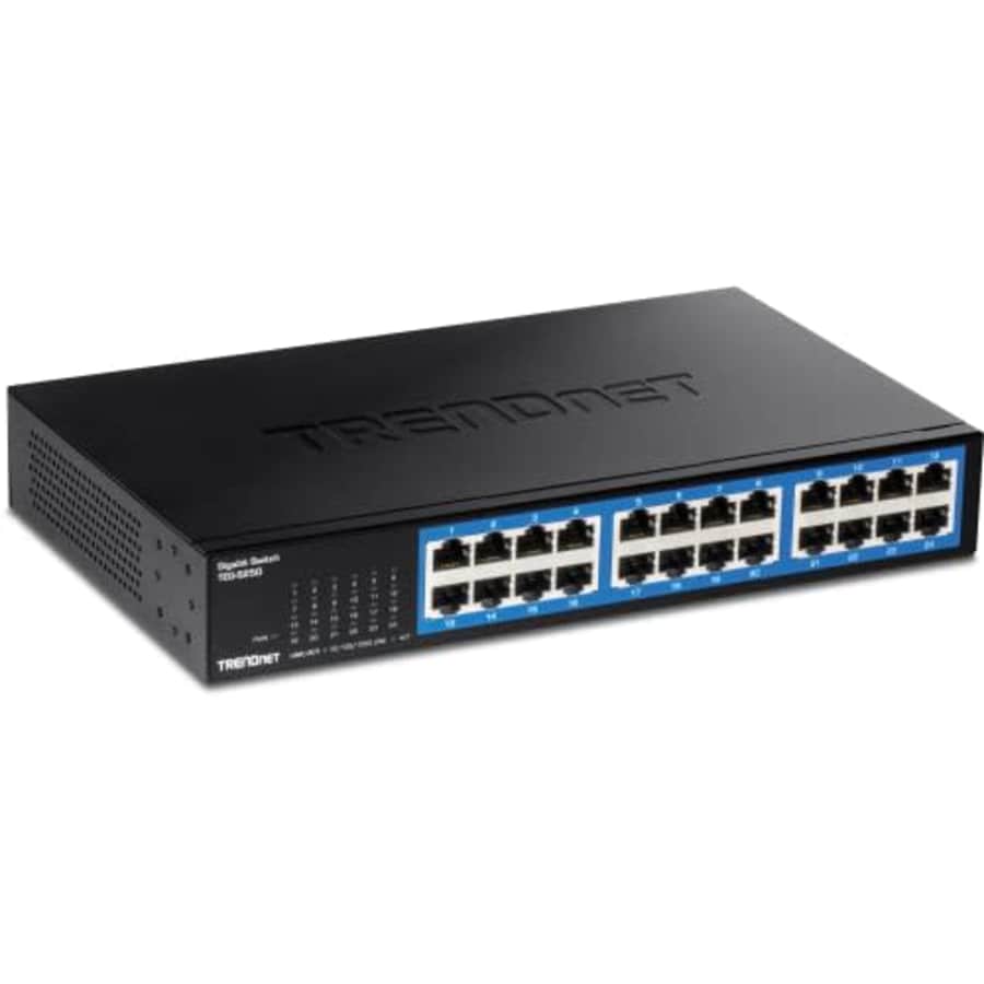 TRENDnet 24-Port Gigabit Desktop Switch, TEG-S25D, 24 x Gigabit RJ-45 Ports, 48Gbps Switching for $79