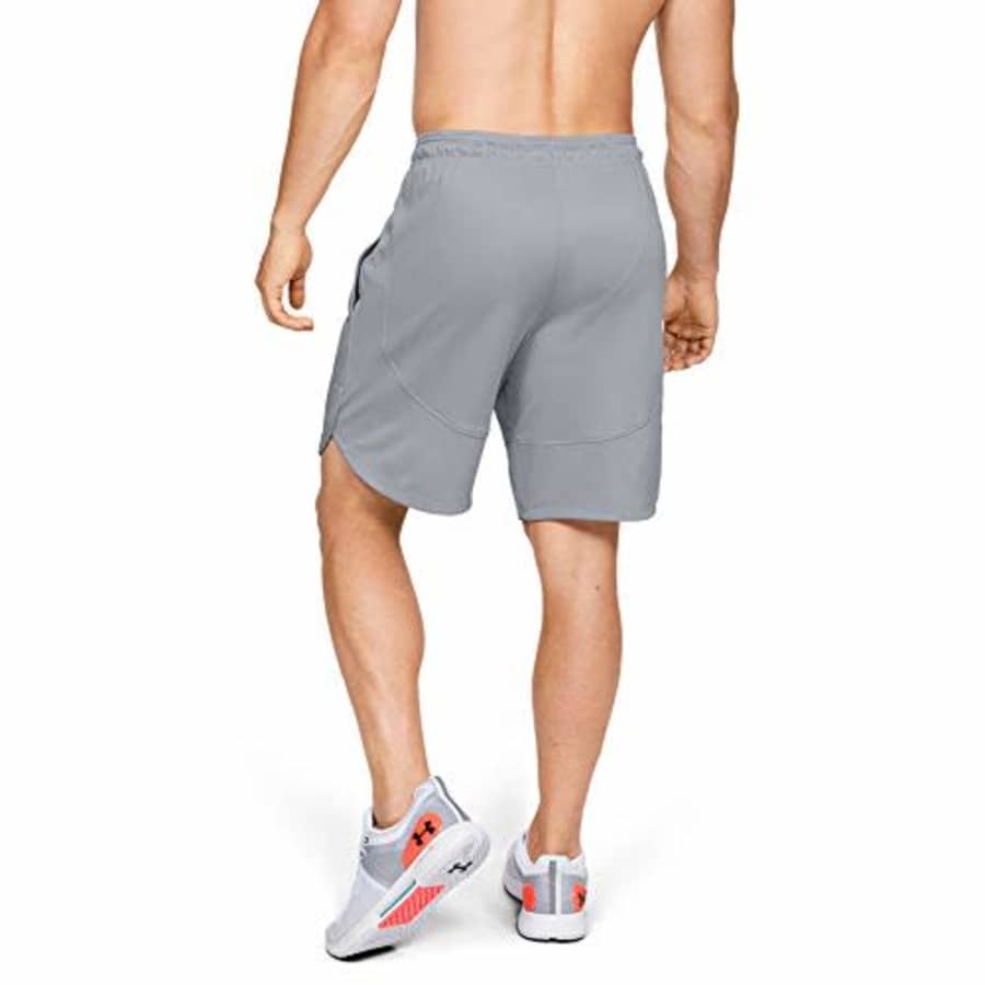 Under Armour Men's Knit Training Shorts, Mod Gray (011)/Black, XX-Large for $40