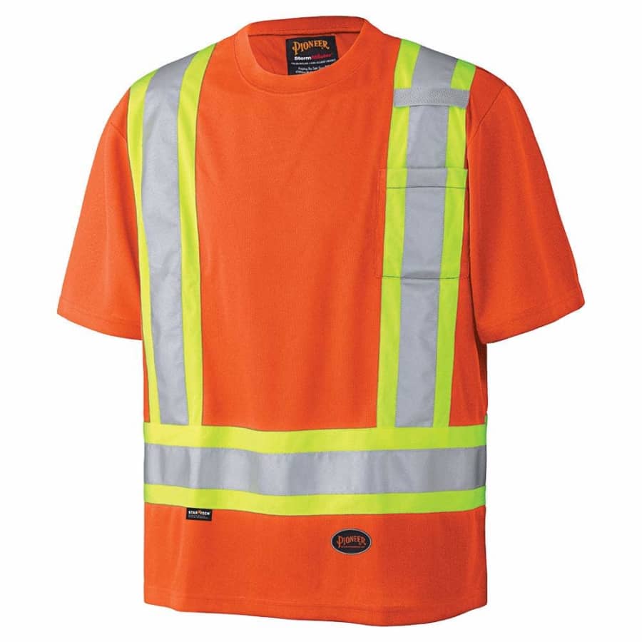 Pioneer Unisex Birdseye Safety Shirt for $13