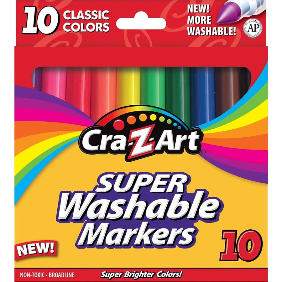Cra-Z-Art Classic Washable Broadline Marker 10-Pack for $3