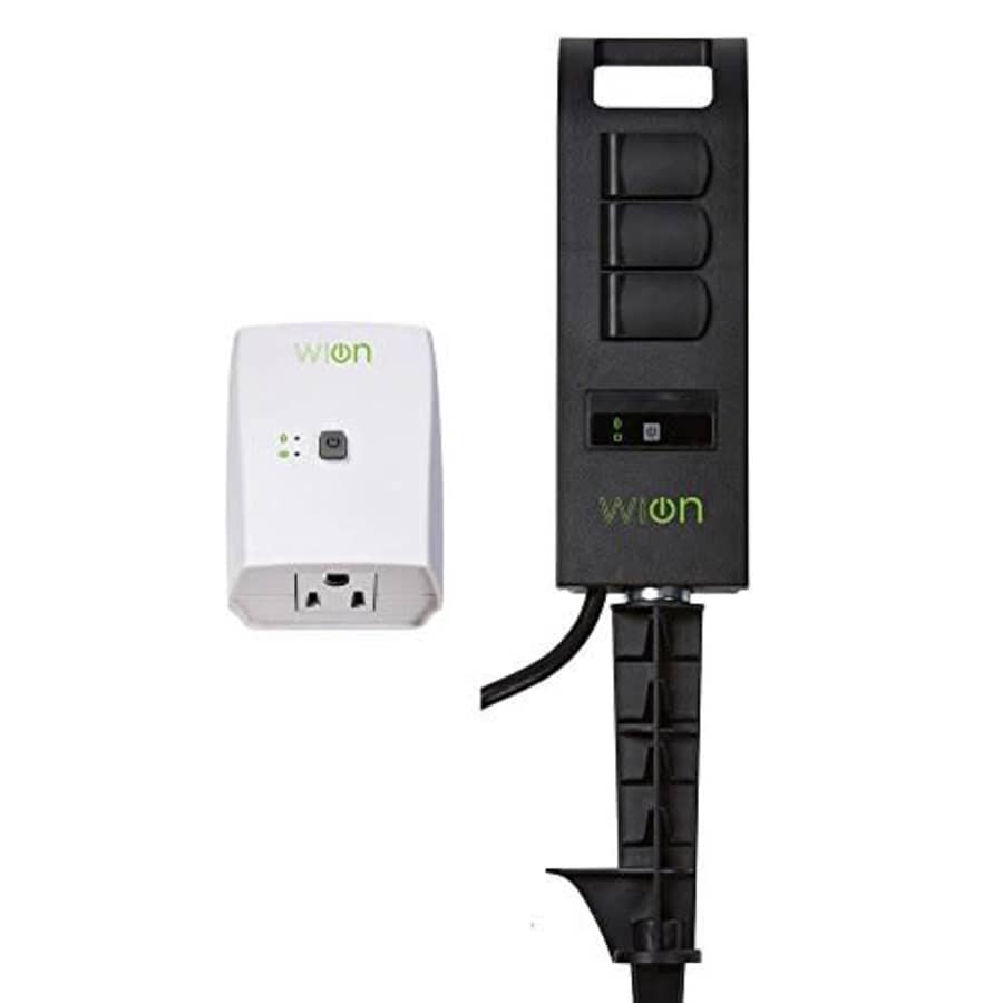 Woods WiOn 50063 Smart Plug-In Indoor and Outdoor Wi-Fi Switch and Yard Stake Bundle, 1 Grounded Outlet for $15 Woods WiOn 50063 Smart Plug-In Indoor and Outdoor Wi-Fi Switch and Yard Stake Bundle, 1 Grounded Outlet for $15