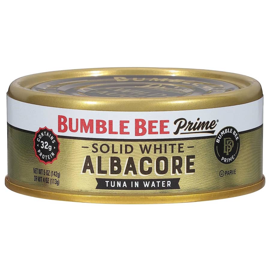 Bumble Bee Prime Solid White Albacore Tuna in Water 5-oz. Can 12-Pack for $18 via Sub & Save Bumble Bee Prime Solid White Albacore Tuna in Water 5-oz. Can 12-Pack for $18 via Sub & Save