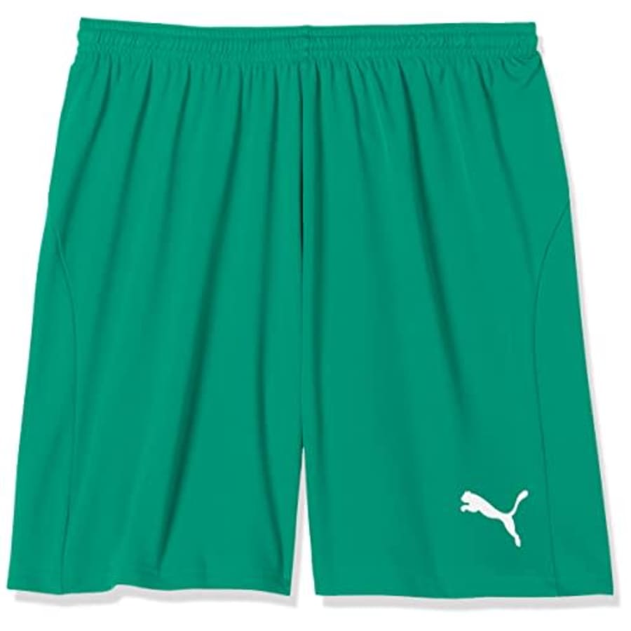 PUMA Men's Liga Core Shorts, Pepper Green/White, M for $18 PUMA Men's Liga Core Shorts, Pepper Green/White, M for $18