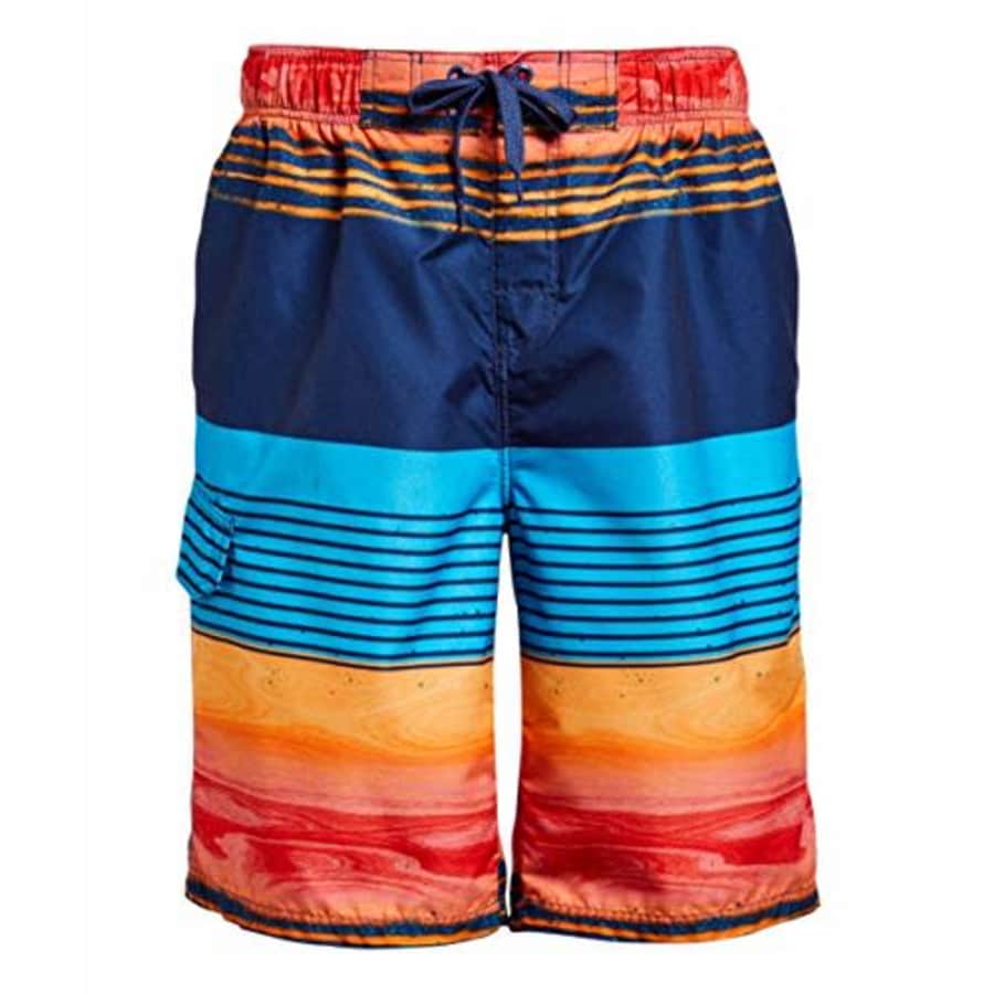 Kanu Surf Men's Legacy Swim Trunks (Regular & Extended Sizes), Moonbeam Navy/Orange, XX-Large for $20 Kanu Surf Men's Legacy Swim Trunks (Regular & Extended Sizes), Moonbeam Navy/Orange, XX-Large for $20