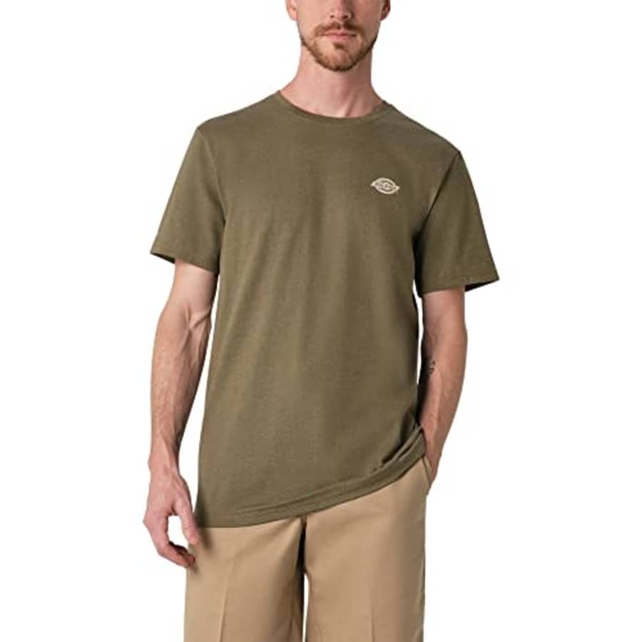 Dickies Men's Cooling Performance Short Sleeve Graphic T-Shirt, Military Green Single DYE Heather for $27 Dickies Men's Cooling Performance Short Sleeve Graphic T-Shirt, Military Green Single DYE Heather for $27