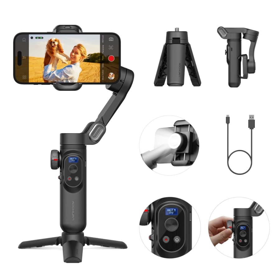 Aochuan Smart X Pro 3-Axis Gimbal Stabilizer for $55