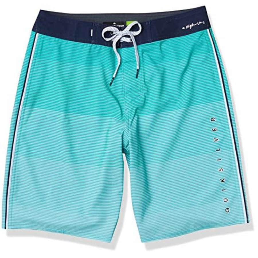 Quiksilver Men's Highline Massive 20 Inch Outseam Stretch Boardshort Swim Trunk, Pool Green, 29 for $50 Quiksilver Men's Highline Massive 20 Inch Outseam Stretch Boardshort Swim Trunk, Pool Green, 29 for $50