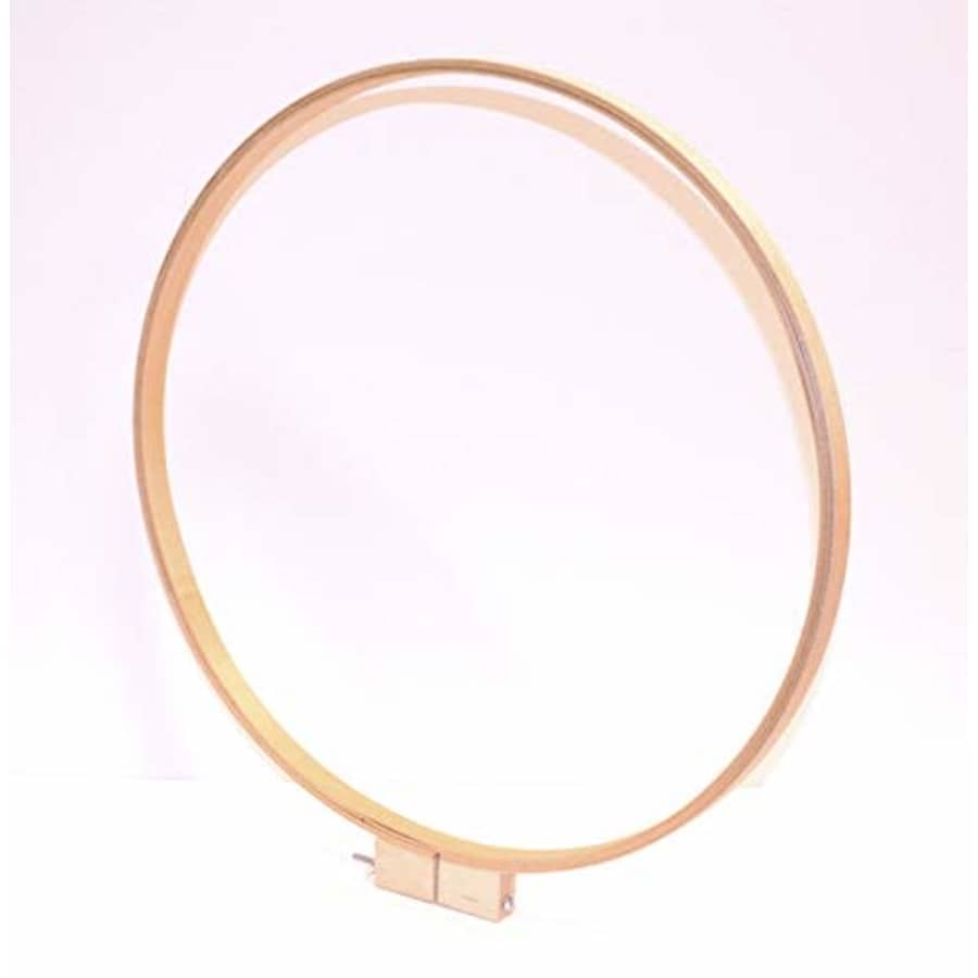 Darice Wood Quilting Hoop 18 Inches 0.75 Inches Depth Party Supplies, Natural, 3 Each for $17
