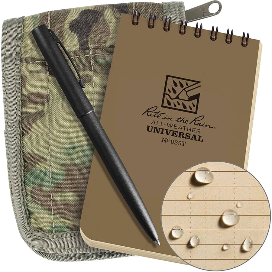 Rite in the Rain Weatherproof Spiral Notebook Kit for $48 Rite in the Rain Weatherproof Spiral Notebook Kit for $48