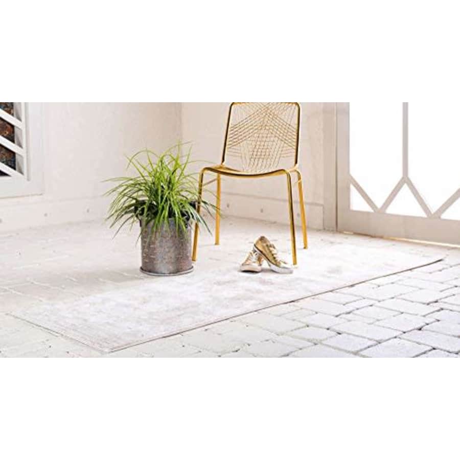 Unique Loom Sofia Traditional Area Rug, 3' 3 x 16' 5, Beige for $80 Unique Loom Sofia Traditional Area Rug, 3' 3 x 16' 5, Beige for $80