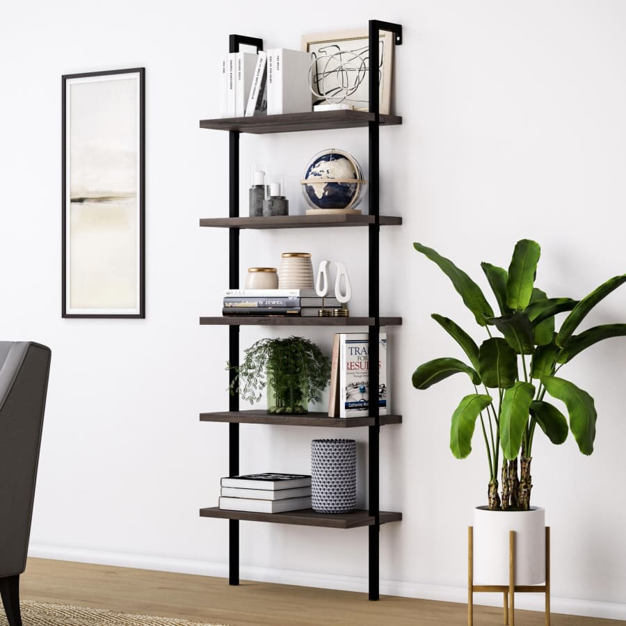 Nathan James Theo 5-Shelf Ladder Bookcase for $92