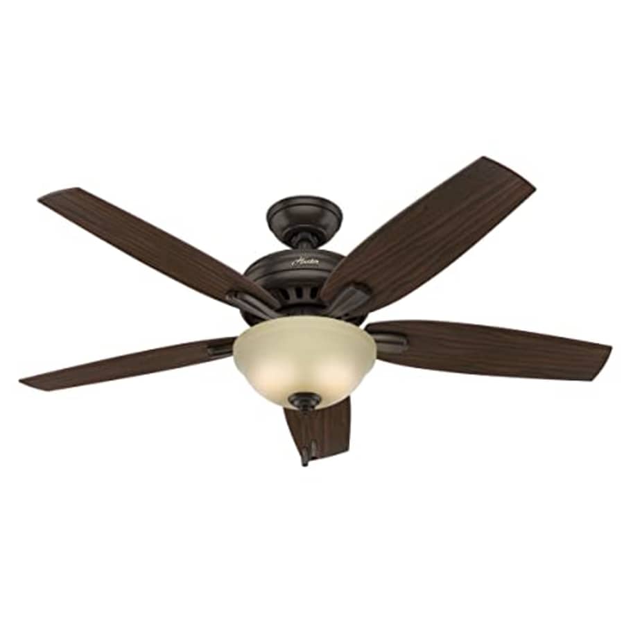 Hunter Fan Company, 53311, 52 inch Newsome Premier Bronze Ceiling Fan with LED Light Kit and Pull for $180