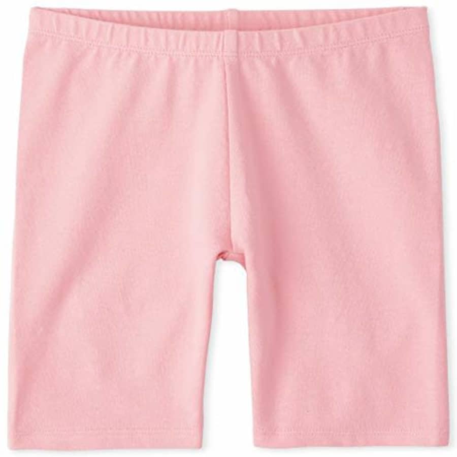 The Children's Place Girls' Solid Bike Shorts, Cherry Blossom, XXL(16) for $4