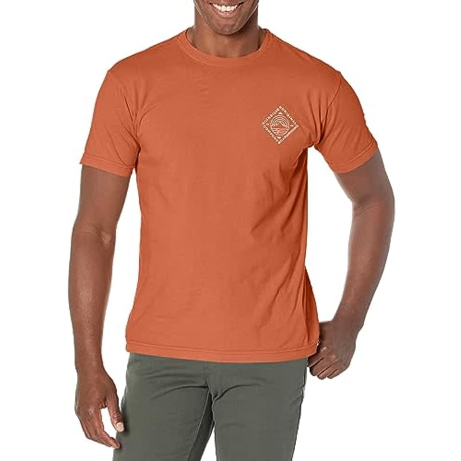 Quiksilver Men's Scenic View Tee Shirt, Baked Clay 233 for $30