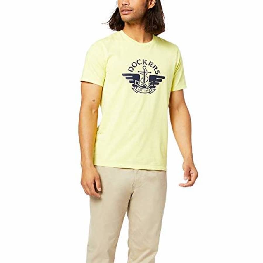 Dockers Men's Logo T-Shirt, Electric Yellow, X-Large for $9 Dockers Men's Logo T-Shirt, Electric Yellow, X-Large for $9