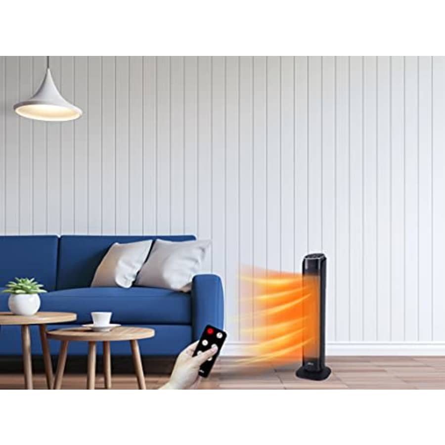 Hunter 30" Digital Ceramic Oscillating Tower Heater with Remote Control, One Size, Black for $96 Hunter 30" Digital Ceramic Oscillating Tower Heater with Remote Control, One Size, Black for $96