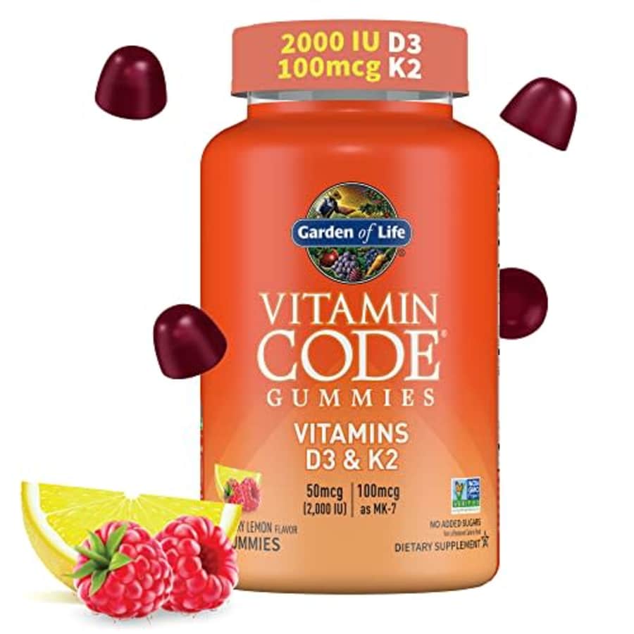 Garden of Life Vitamin D3+K2 Gummies with Prebiotics&Probiotics for Digestion,2000 IU Vitamin for $17 Garden of Life Vitamin D3+K2 Gummies with Prebiotics&Probiotics for Digestion,2000 IU Vitamin for $17