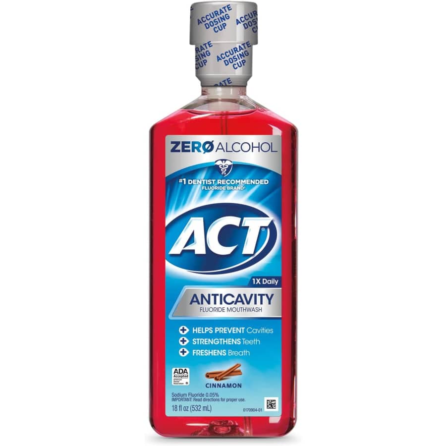 Act Anticavity Fluoride Mouthwash 18-oz. Bottle for $2.91 via Sub & Save Act Anticavity Fluoride Mouthwash 18-oz. Bottle for $2.91 via Sub & Save