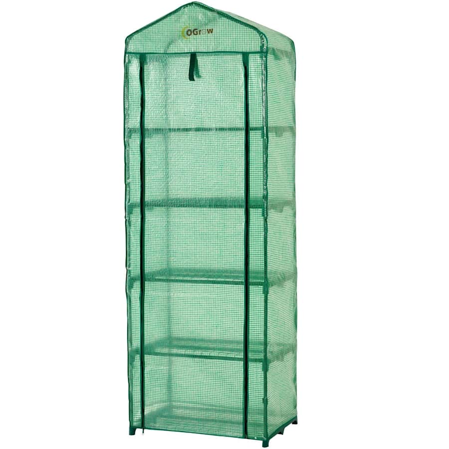 OGrow Ultra-Deluxe Gardenhouse 5-Tier Portable Greenhouse for $43