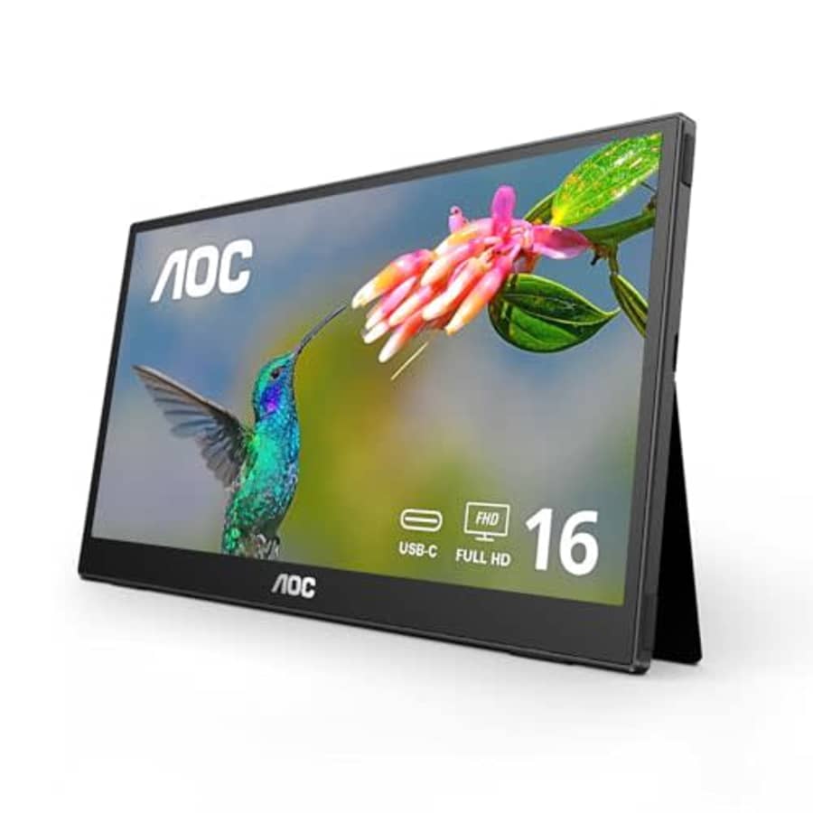 AOC 16T3EA 16'' Class USB-C Ultra-Slim Portable Monitor with IPS Panel, Full HD 1920x1080 for $110 AOC 16T3EA 16'' Class USB-C Ultra-Slim Portable Monitor with IPS Panel, Full HD 1920x1080 for $110