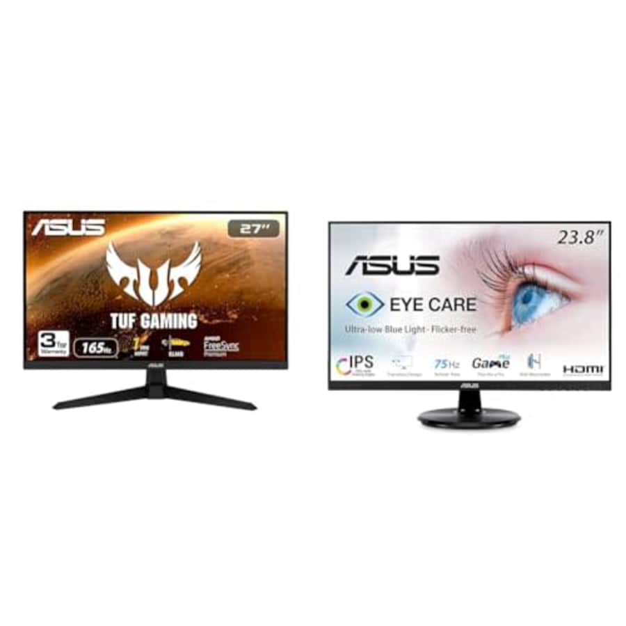 ASUS TUF Gaming 27" 1080P Monitor - Full HD, 165Hz (Supports 144Hz), 1ms, Extreme Low Motion Blur & for $280