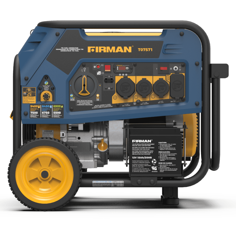 Firman 7500W/9400W Tri-Fuel Generator for $700