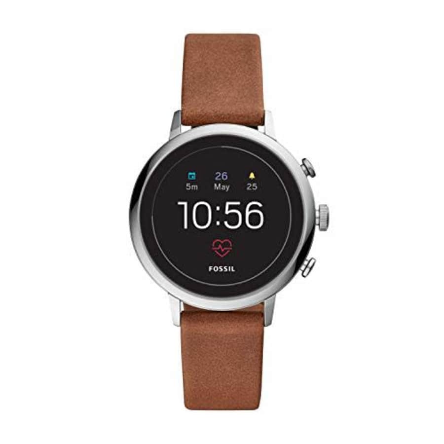 Fossil Women's Gen 4 Venture HR Heart Rate Stainless Steel and Leather Touchscreen Smartwatch, for $243 Fossil Women's Gen 4 Venture HR Heart Rate Stainless Steel and Leather Touchscreen Smartwatch, for $243