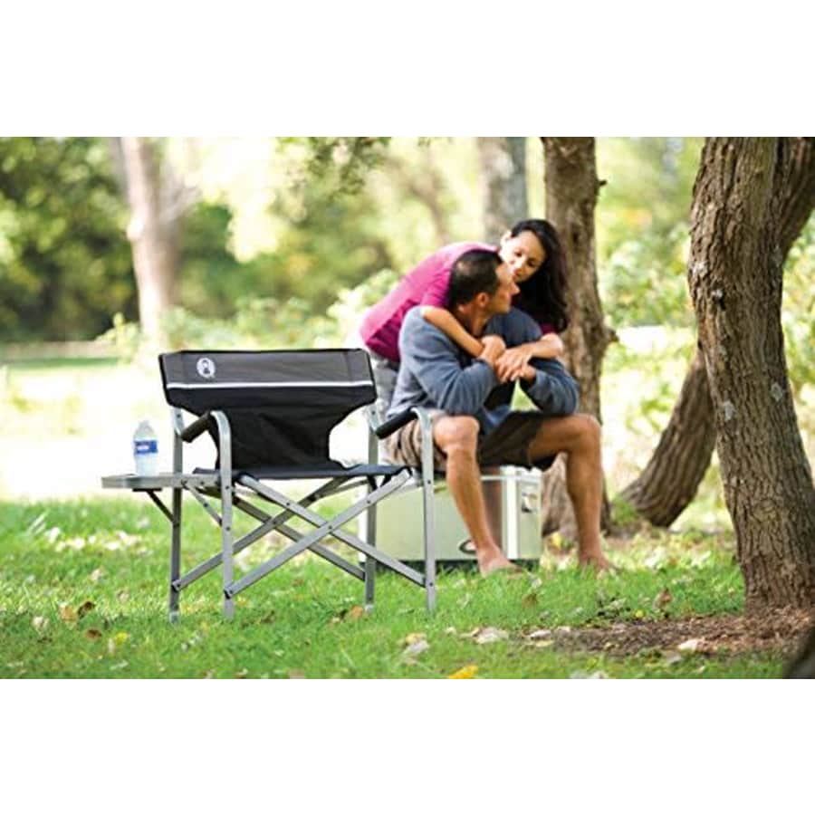 Coleman Portable Camping Chair with Side Table & Cup Holder, Lightweight Folding Deck Chair with for $59 Coleman Portable Camping Chair with Side Table & Cup Holder, Lightweight Folding Deck Chair with for $59