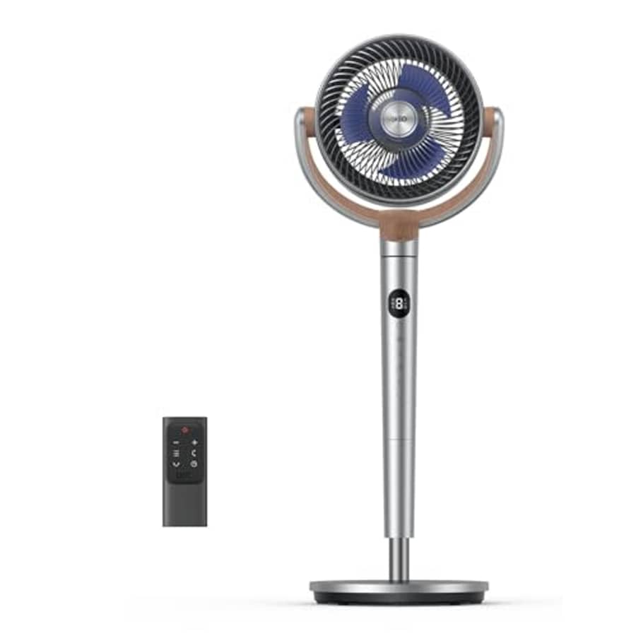 Dreo Standing Fan, 120+120Omni-directional Oscillating Fan For Bedroom, 80 ft Circulator With for $80 Dreo Standing Fan, 120+120Omni-directional Oscillating Fan For Bedroom, 80 ft Circulator With for $80