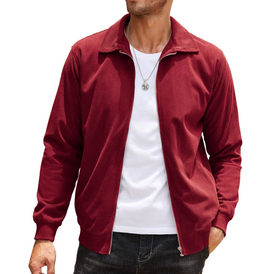 Coofandy Men's Casual Corduroy Jacket for $20