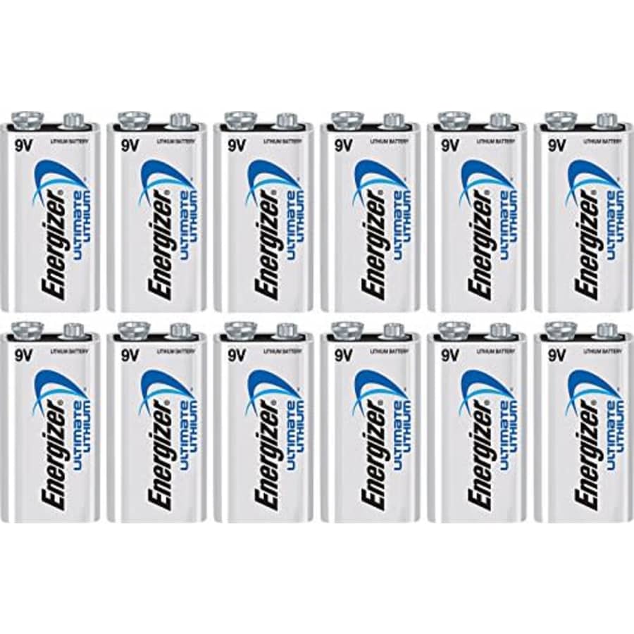 12 Energizer 9V Ultimate Lithium Batteries L522 Bulk for $155