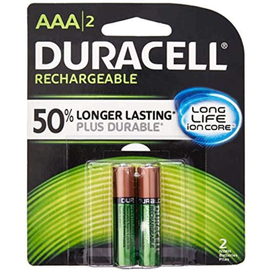 Duracell 041333661582 Rechargeable Batteries, AAA, 8.45" Height, 5.25" Length, 6.4" Width (Pack of for $24 Duracell 041333661582 Rechargeable Batteries, AAA, 8.45" Height, 5.25" Length, 6.4" Width (Pack of for $24