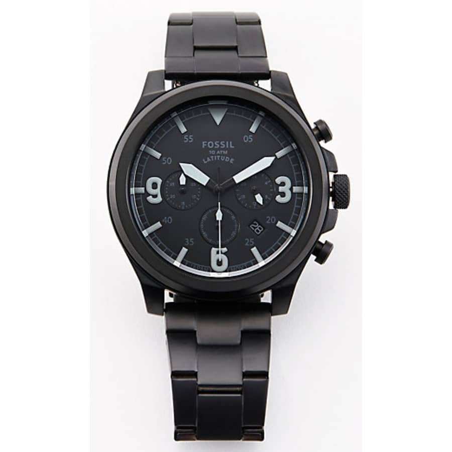 Fossil Men's Latitude Chronograph Personalized Watch for $36 Fossil Men's Latitude Chronograph Personalized Watch for $36