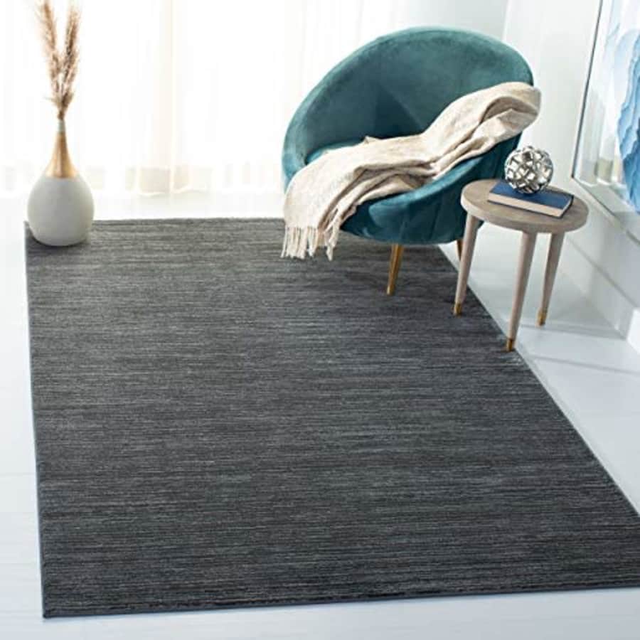 Safavieh Vision Collection VSN606D Modern Contemporary Ombre Tonal Chic Area Rug, 4' Square, Grey for $56