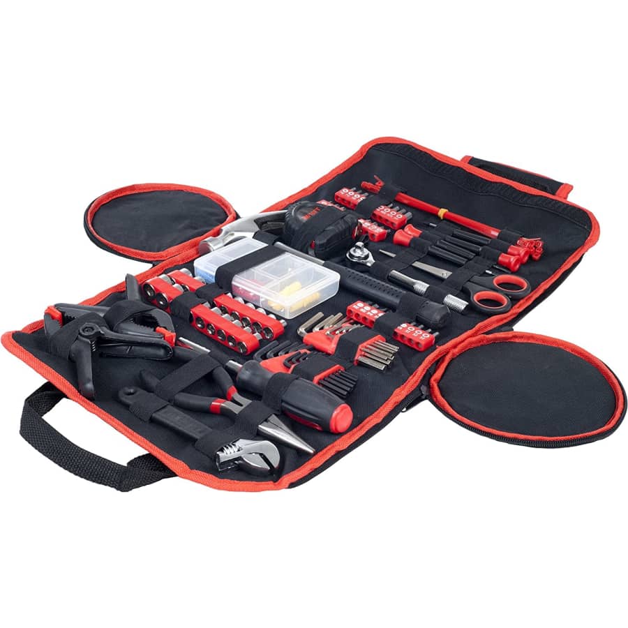 Stalwart 86-Piece Tool Set with Roll-Up Bag for $37