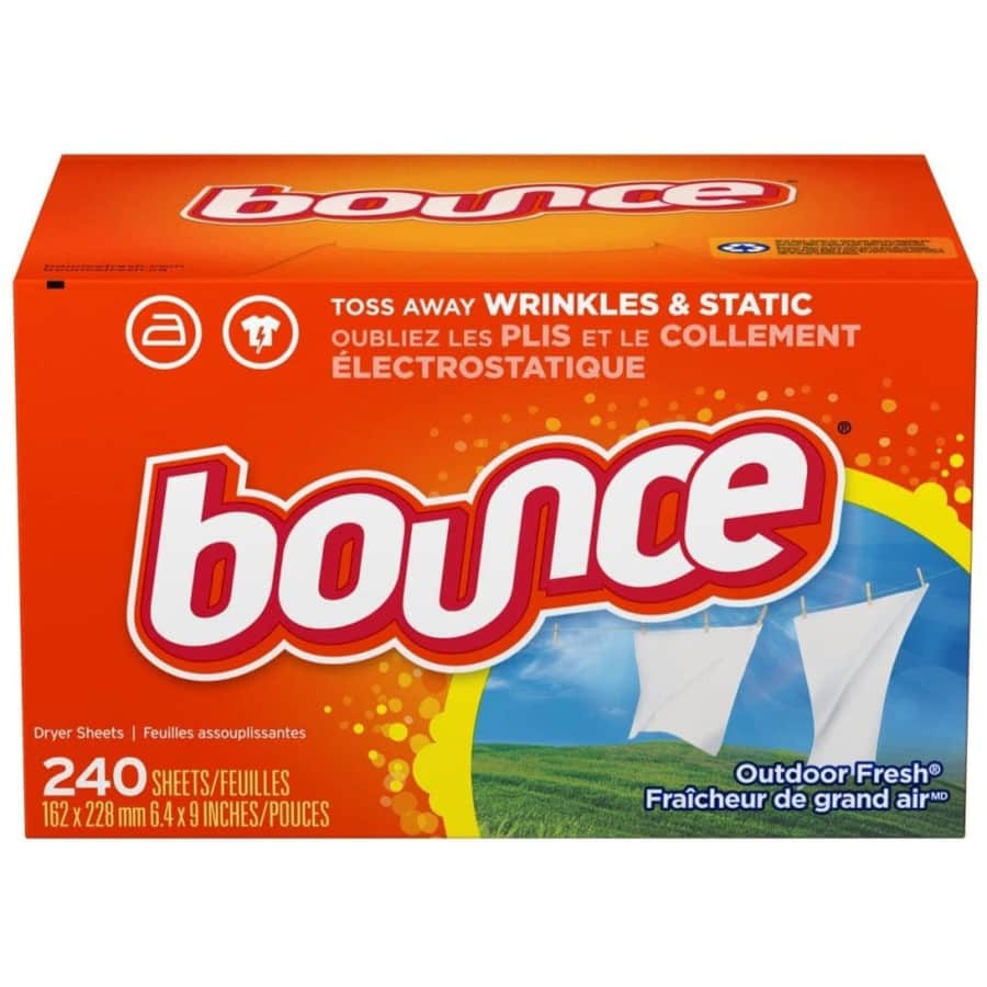 Bounce Fabric Softener Sheets 240-Pack for $8 via Sub & Save Bounce Fabric Softener Sheets 240-Pack for $8 via Sub & Save