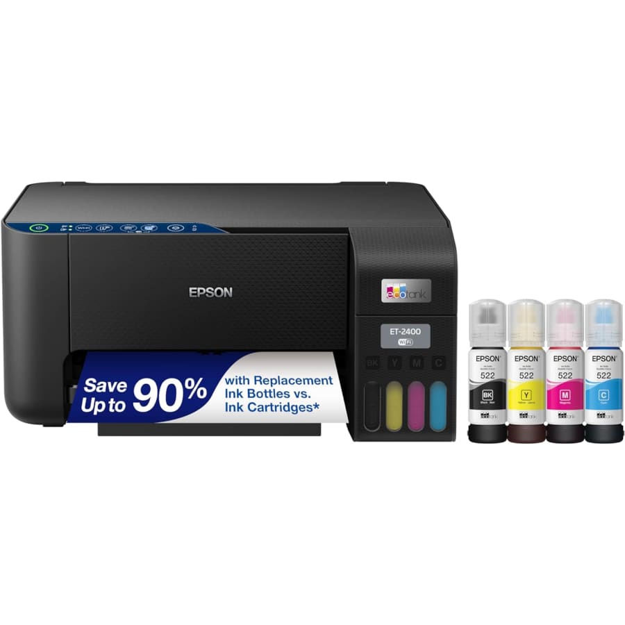 Epson EcoTank Wireless All-in-One Supertank Color Printer for $180