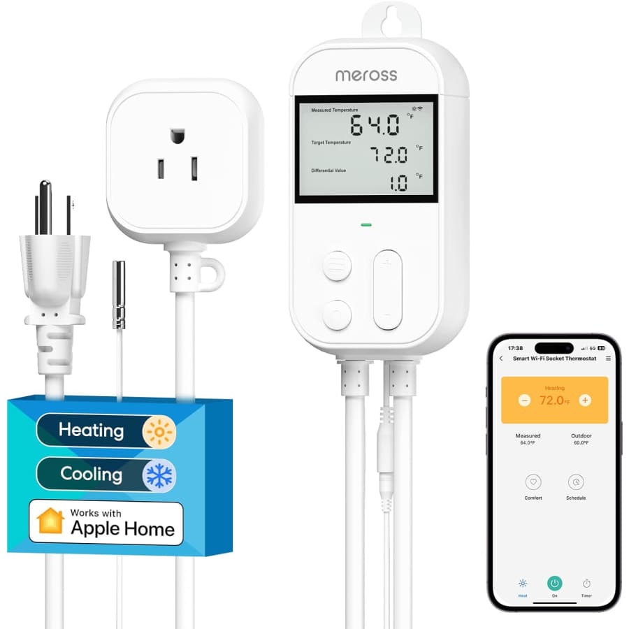 meross Smart Thermostat Monitor: $40 meross Smart Thermostat Monitor: $40