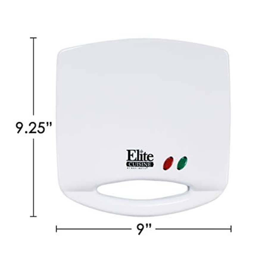 Elite Gourmet MaxiMatic ESM-9002K Elite Cuisine Sandwich Maker with Non-Stick, White for $40 Elite Gourmet MaxiMatic ESM-9002K Elite Cuisine Sandwich Maker with Non-Stick, White for $40