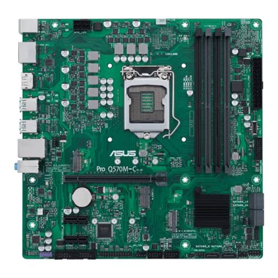 ASUS Pro Q570M-C/CSM LGA1200 (Intel 10th&11th Gen) mATX Commercial Motherboard (PCIe 4.0,1 for $165