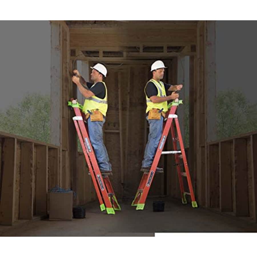 Louisville Ladder 8-Foot Fiberglass Step/Shelf Ladder, 300-Pound Capacity, Orange, FXS1508 for $276 Louisville Ladder 8-Foot Fiberglass Step/Shelf Ladder, 300-Pound Capacity, Orange, FXS1508 for $276