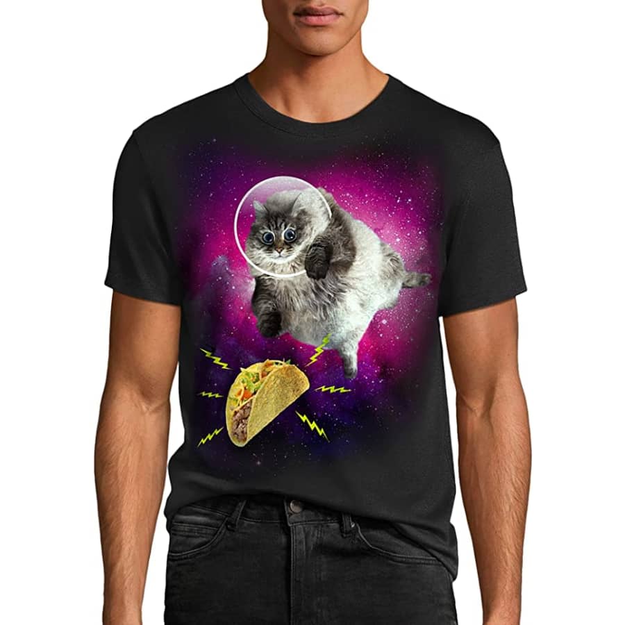 Hanes Men's Taco Cat T-Shirt for $10 Hanes Men's Taco Cat T-Shirt for $10