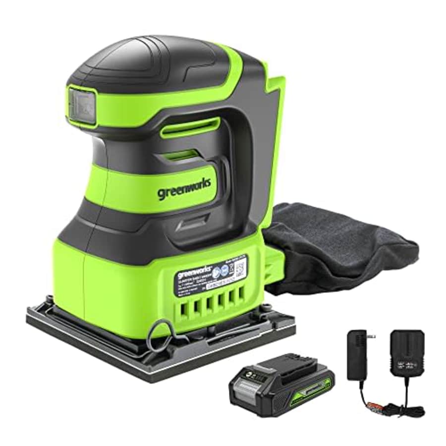 Greenworks 24V Cordless 1/4 Quarter Sheet Sander with 2Ah Battery and Charger for $78