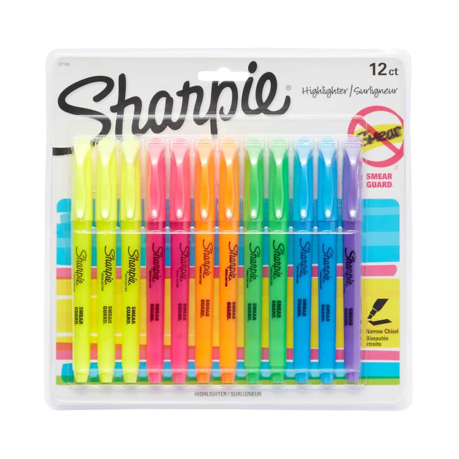 Sharpie Pocket Highlighters 12-Pack for $5 Sharpie Pocket Highlighters 12-Pack for $5