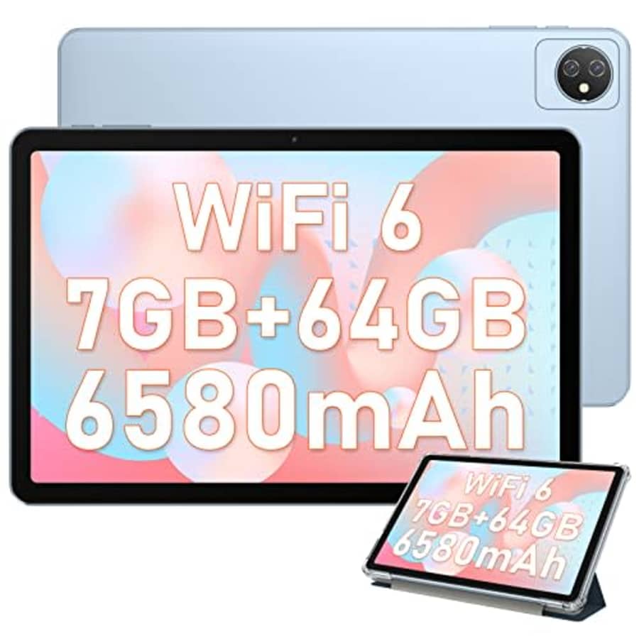 Blackview Tablet Android 12 Tab 8 WiFi Tablets 10.1 Inch 7GB 4+3 Virtual RAM+64GB/1TB ROM Quad Core for $104