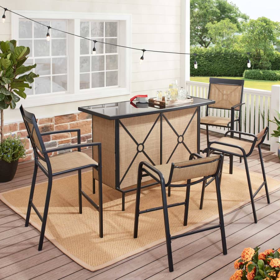 Mainstays Palmerton Landing 5-Piece Outdoor Bar Set for $399