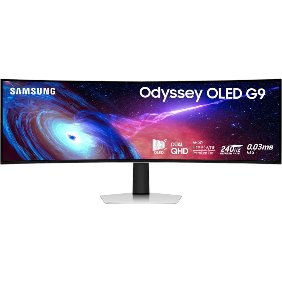 Samsung Odyssey G93SC Series 49" FreeSync OLED Curved Gaming Monitor for $1,200