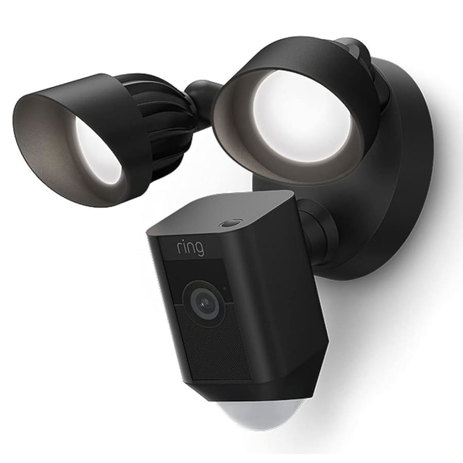 Ring Floodlight Cam Wired Plus 1080p Outdoor WiFi Camera: $100