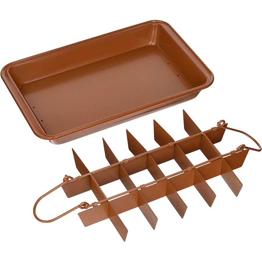 Gotham Steel Brooklyn Brownie Nonstick Baking Pan w/ Built-In Slicer for $15 Gotham Steel Brooklyn Brownie Nonstick Baking Pan w/ Built-In Slicer for $15