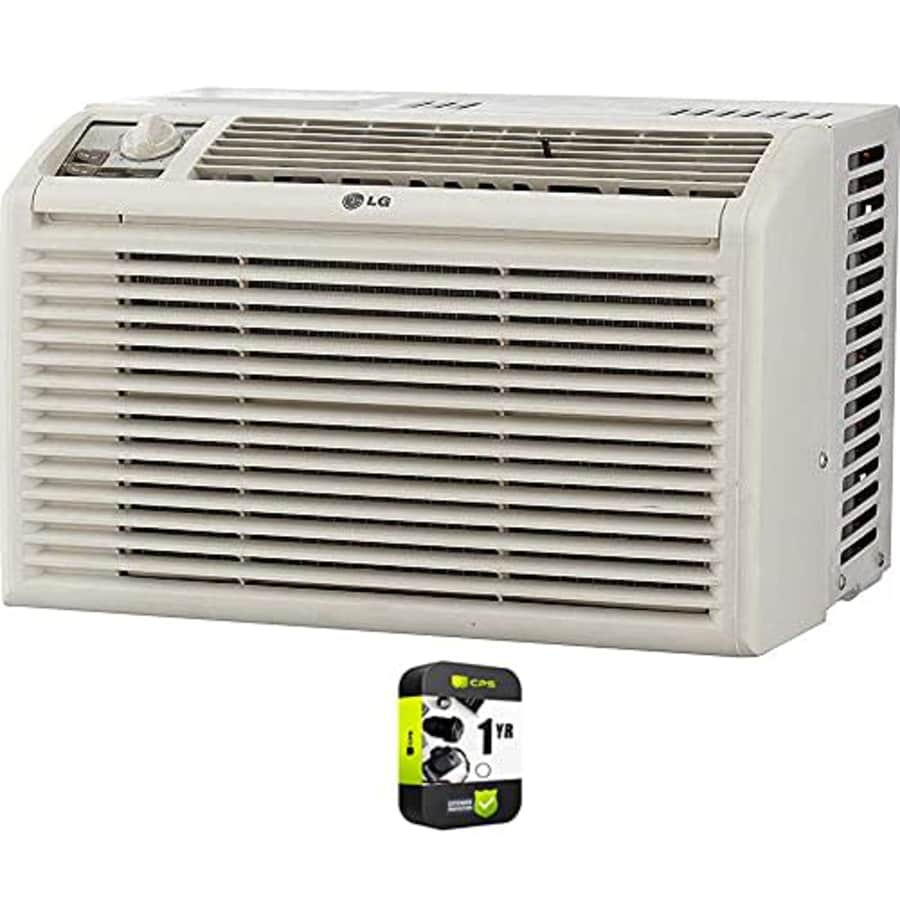 LG LW5016 5000 BTU Window Air Conditioner with Manual Controls Bundle with 1 Year Extended for $189